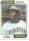 1974 TOPPS 252 DAVE PARKER PITTSBURGH PIRATES ROOKIE RC PSA 8