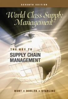 Purchasing and Supply Management by David N. Burt 2002, Hardcover 