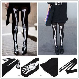   Bone Printed Pants Tights Pantyhose Leggings Stockings Girl Sock DAX