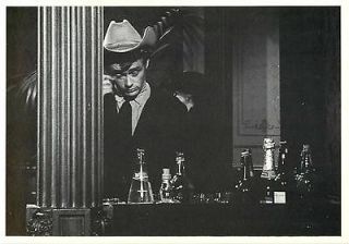 Giant Movie James Dean in Cowboy Hat at a Bar • Modern Postcard