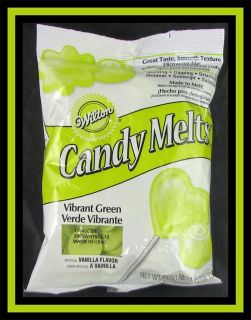 NEW! Wilton ***VIBRANT GREEN CANDY MELTS*** 12 oz #401