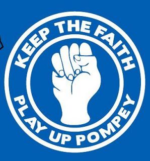 Keep The Faith Play Up Pompey Portsmouth football T Shirt in All Sizes 