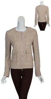 TORY BURCH Charming Cozy Wool Plaid Jacket Blazer 6 NEW