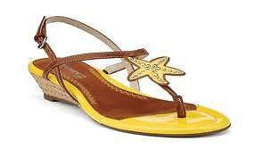 Ladies Sperry Delray Yellow/Starfis​h Sandal