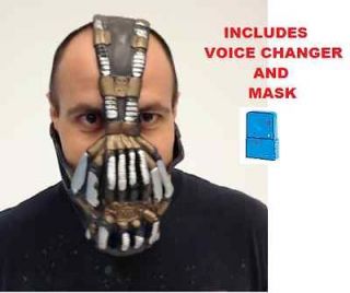   Dark Knight Rises Mask with INCLUDES Voice Changer Costume Synthesizer