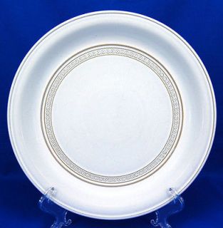 Denby / Langley ALSACE Dinner Plate 10.75 in. Embossed Taupe Rings 