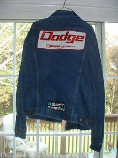Dodge denim jacket Mopar performance size 44 regular vtg branders