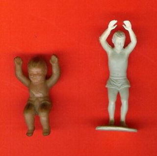 VINTAGE DOLLHOUSE PLAYSET FIGURES MARX COMPANY + UNKNOWN A