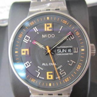 MIDO ALL DIAL MENS WATCH AUTOMATIC SAPPHIRE ALL TITANIUM CASE & BAND 