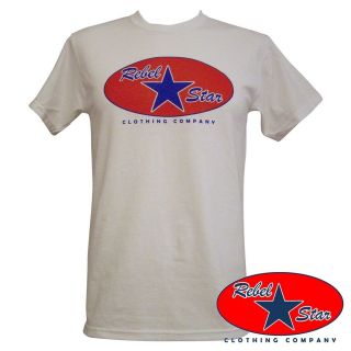 Rebel Star Logo Mens T Shirt Rockabilly Retro 50s 60s Vintage Cool 
