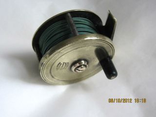 ALEX MARTIN STIRLING / DINGLEY small brass Reel and line