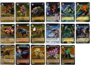 Dinosaur King TCG Series 6: Time warp Adventures Gold Rare Cards