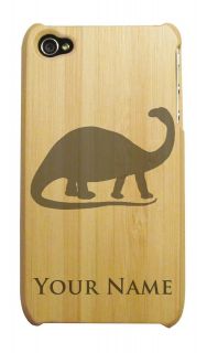 Personalized BAMBOO iPhone 4 4S Case/Cover   BRONTOSAURUS   DINOSAUR