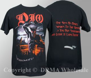 Authentic DIO Band Holy Diver T Shirt S M L XL Ronnie James NEW