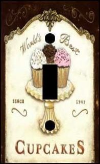 Best Cupcakes Kitchen Wall Decor Light Switch Plate Cover food gb