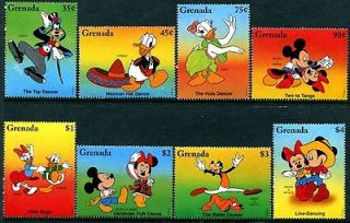 Grenada 2524 2531 MNH Disney characters Mickey Mouse Dancers the Can 