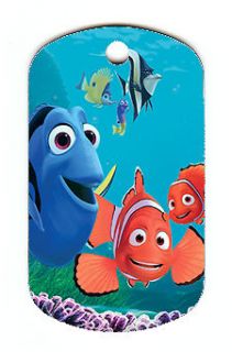 Disney Finding Nemo #1 Dog Tag Necklace [ and Free Chain]
