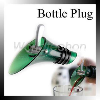 White Red Wine Bottle Aerator Plug Cap Pour Pourer Shutoff Silicone 