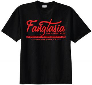 FANGTASIA True Bar & Night Club blood goth vampire teeth T shirt Size 