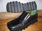 Womens Donald Pliner Black Leather Italian Loafers Size 7.5