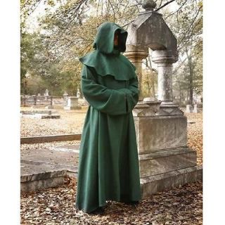 Monks Robe & Hood   Green. Prefect For Re enactment Stage & LARP