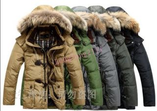   Mink Fur Hooded Down Jacket Parka Winter Warm Outwear Long Coats 33