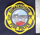 DOWNINGTOWN PA FIREFIGHTER FIRE POLICE DEPT PATCH