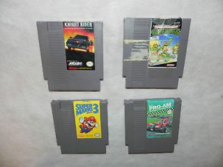 lot of 4 NES games rc pro am, ninja turtles, super mario bros 3 