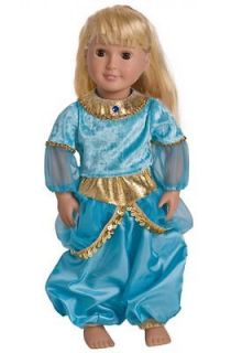 Arabian Princess Genie Christmas Costume Fits 15 20 Doll by Little 
