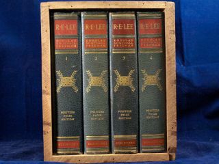 DOUGLAS SOUTHALL FREEMAN ROBERT E. LEE A BIOGRAPHY Four Volume Set 