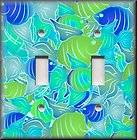 Light Switch Plate Cover   Blue And Green   Tropical Fish