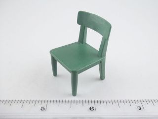 Playmobil Fort Eagle 3023 Chair Straight Back Plain Moss Green