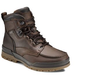 ECCO Mens Track 6 GTX Moc Toe WATERPROOF Boots Cocoa Brown Leather 