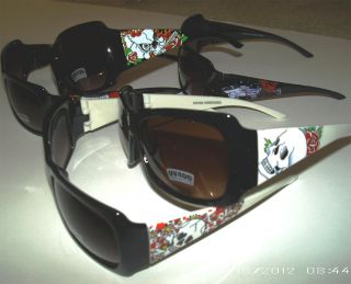   Flame Inspired Tattoo Sunglasses Free Pouch Shipping Ed Hardy Design