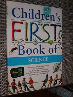 Childrens First Book of Science HCdj book how things work energy 