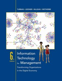 Management Transforming Organizations in the Digital Economy by Efraim 