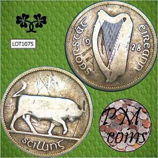 1928 Irish Shilling EIRE Silver 0.750 coin [lot1075]