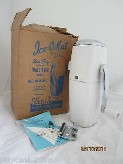 Vintage 1950s Rival Ice O Mat Two Way, Wall Mount DL347 w/Box Free 