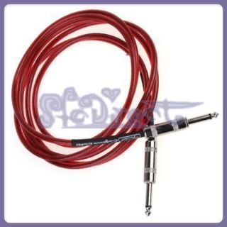 10 Cable Amp Lead Cord for Fender Guitar Red Noiseless