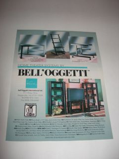1995 BELLOGGETTI HOME THEATER FURNITURE AUDIO PRINT AD