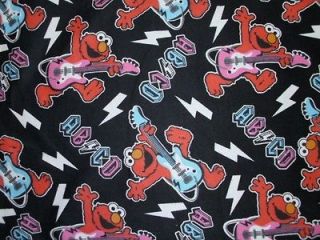 ABCD Elmo 100% Cotton Flannel Fabric 42 Wide X 43 Long