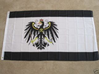 KINGDOM of PRUSSIA WAR & CIVIL ENSIGN FLAG 3X5 GERMANY