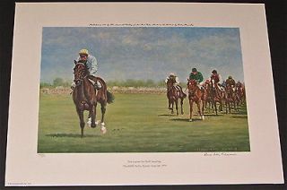   Stone Reeves   Troy WInning the Epsom Derby   Horse Racing Print