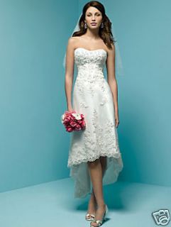 Tea Length Sweetheart Wedding Dress Prom/Formal Gown Size*Custom*