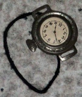1920s Tin Childs Toy Wristwatch Watch with String Band