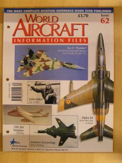   Aircraft Information Files Issue No.62 Ernst Udet,Alpha Jet,DH Vampire
