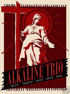 Alkaline Trio May 2009 Limited Edition Concert Poster