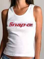 Snap On Tools WHITE Tank Top shirt womens snapon XL