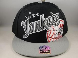MLB NEW YORK YANKEES SNAPBACK HAT CAP 47 BRAND FLAT BILL UNDERGLOW 