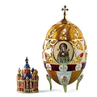  Basil Cathedral Faberge Inspired Egg, Russian Easter Egg, Faberge Eggs